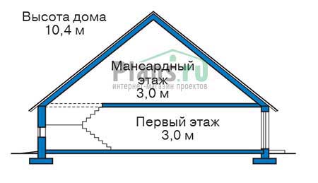 Высота этажей в проекте дома из кирпича 39-92