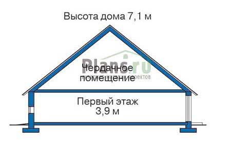 Высота этажей в проекте дома из газобетона 52-97