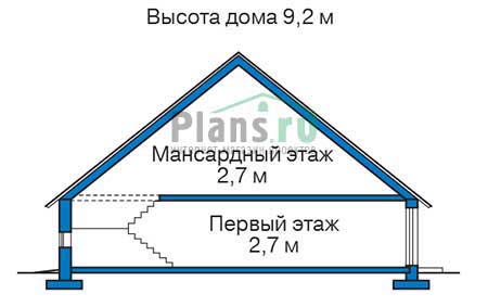 Высота этажей в проекте дома из газобетона 55-73