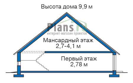 Высота этажей в проекте дома из кирпича 71-56